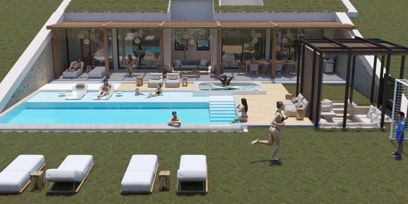 167 m² Sea View Four-Bedroom Villa for Sale in Rhodes, Dodecanese Islands