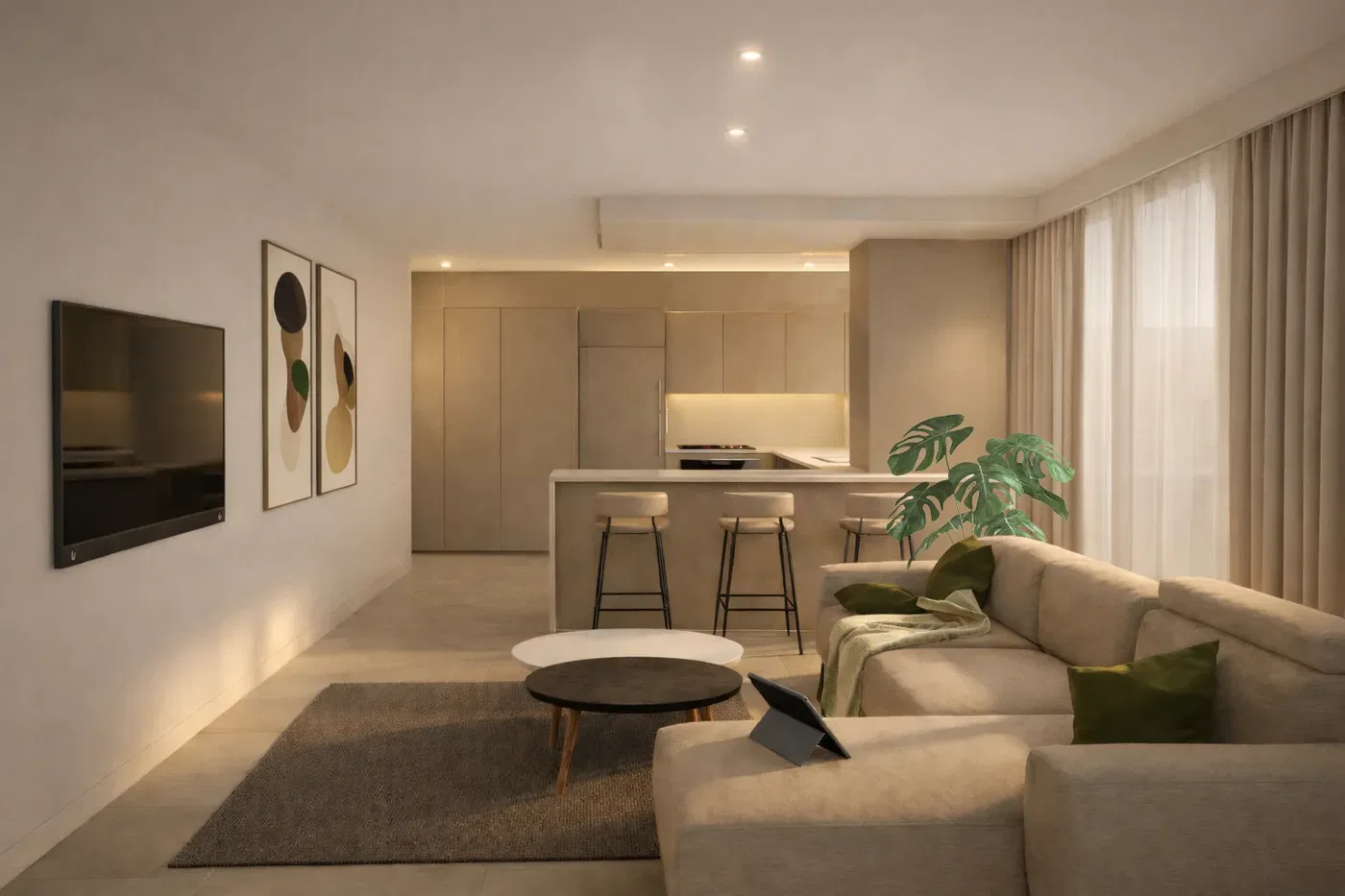 50 m² Apartment with One Bedrooms for Sale in Kallithea, Athens Southern suburbs with Air conditioning