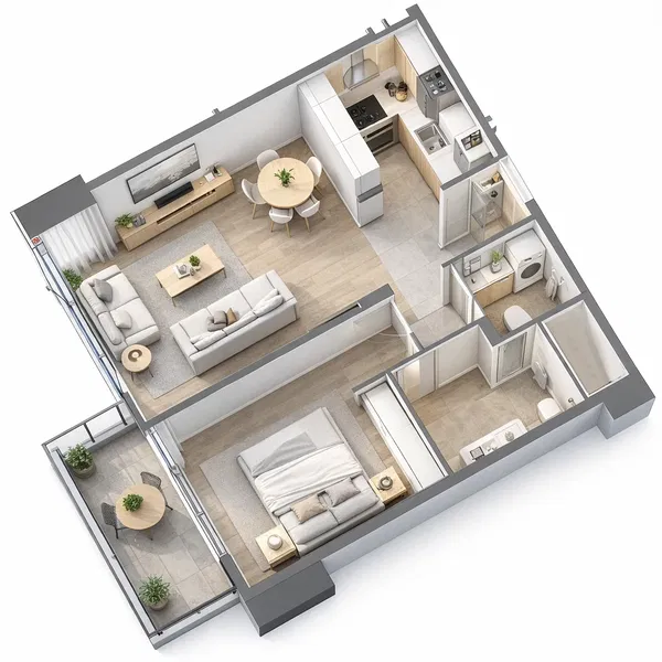78 m² One-Bedroom Newly Built Apartment for Sale in Dubai, UAE