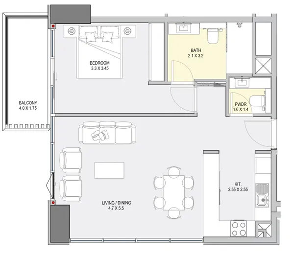 One-Bedroom Apartment for Sale in Dubai, UAE — photo 2