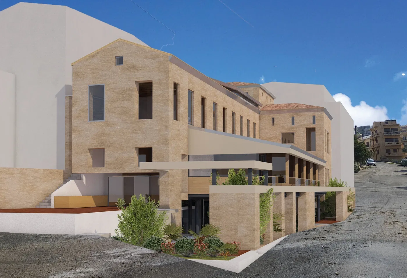 Sea-View Building for Sale in Tampakaria, Chania