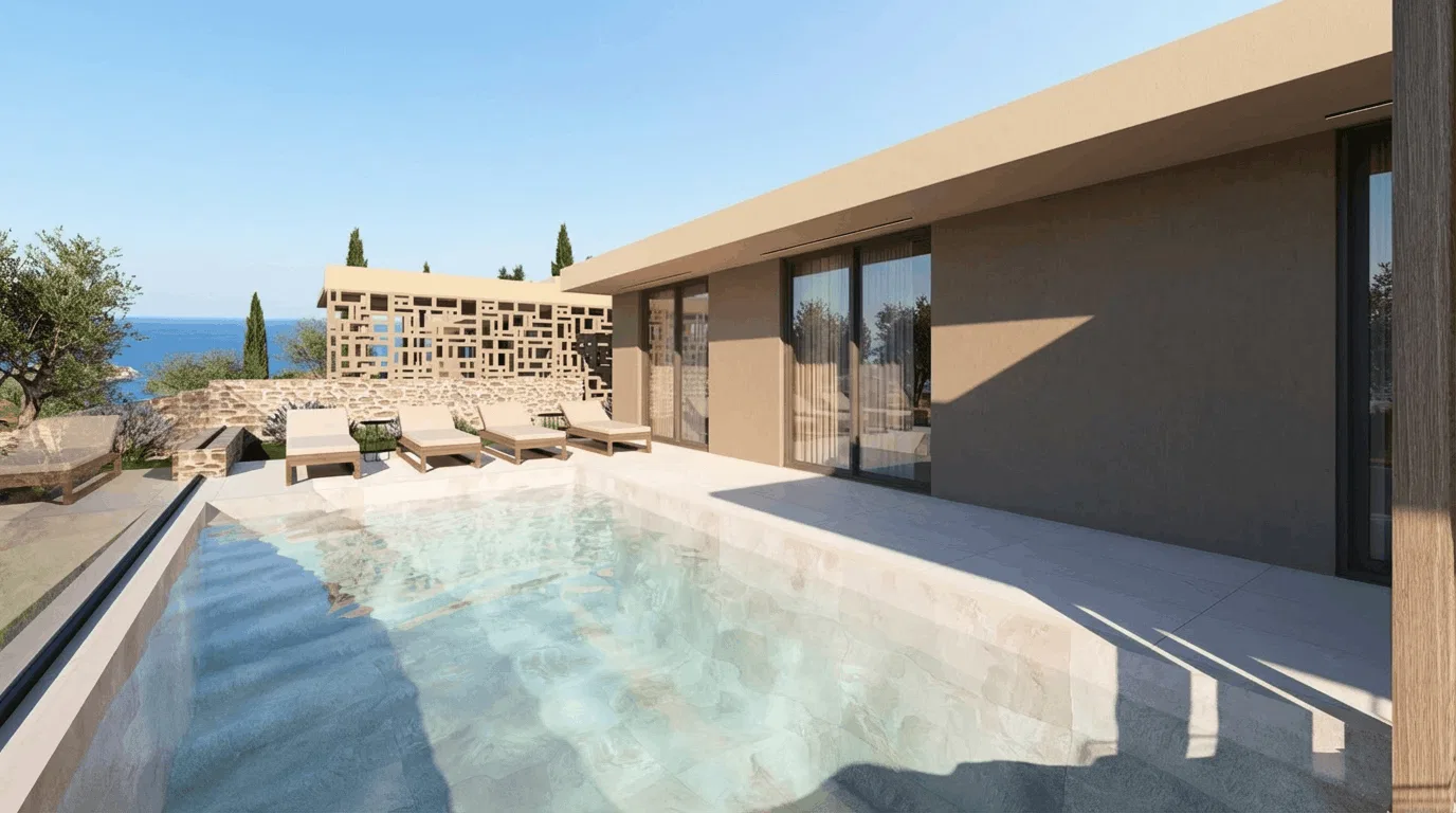 Sea-View 94 m² Villa with Two Bedrooms for Sale in Kefalas, Apokoronas