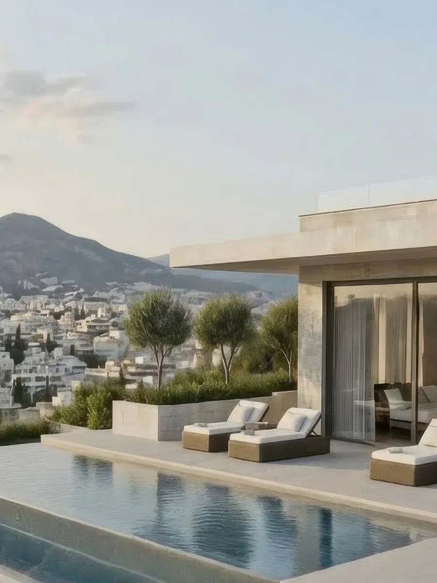 41 m² Apartment with One Bedrooms for Sale in Galatsi, Athens Western Suburbs with Mountain view