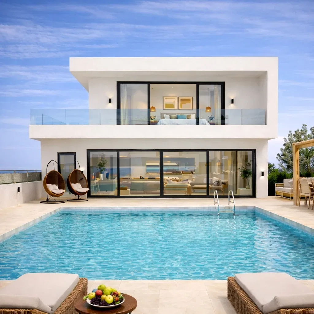 120 m² Three-Bedroom Sea View Villa for Sale in Rhodes, Dodecanese Islands