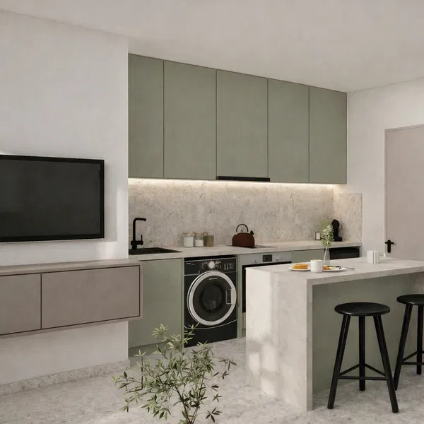 32 m² Newly Built One-Bedroom Apartment for Sale in Piraeus — photo 3