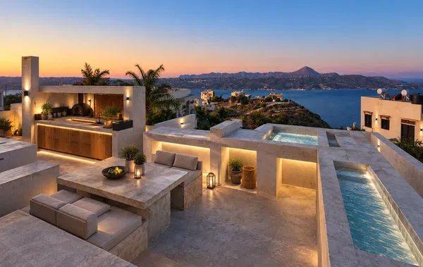 Newly Built Three-Bedroom Villa for Sale in Megala Chorafia, Chania