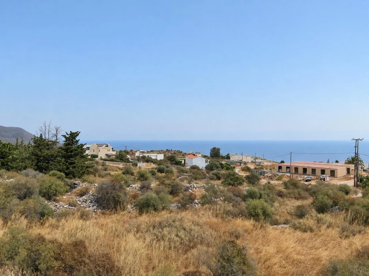 Sea-View 1,200 m² Land for Sale in Kefalas, Apokoronas