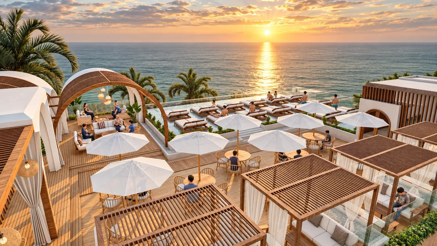 41 m² Sea View One-Bedroom Apartment for Sale in Uluwatu, Bali