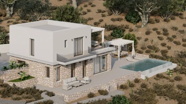 Three-Bedroom Villa for Sale in Rhodes, Dodecanese Islands with Balcony