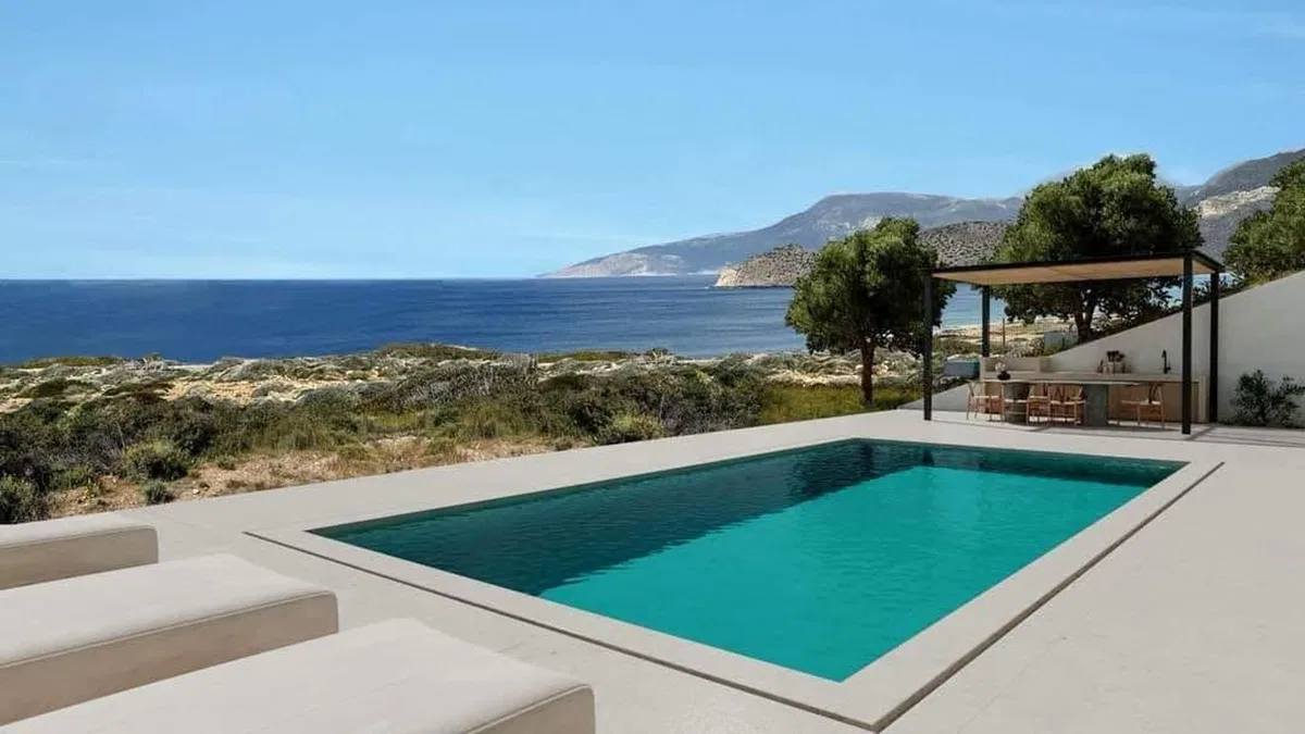 Sea View 80 m² Villa with Two Bedrooms for Sale in Karpathos, Dodecanese Islands