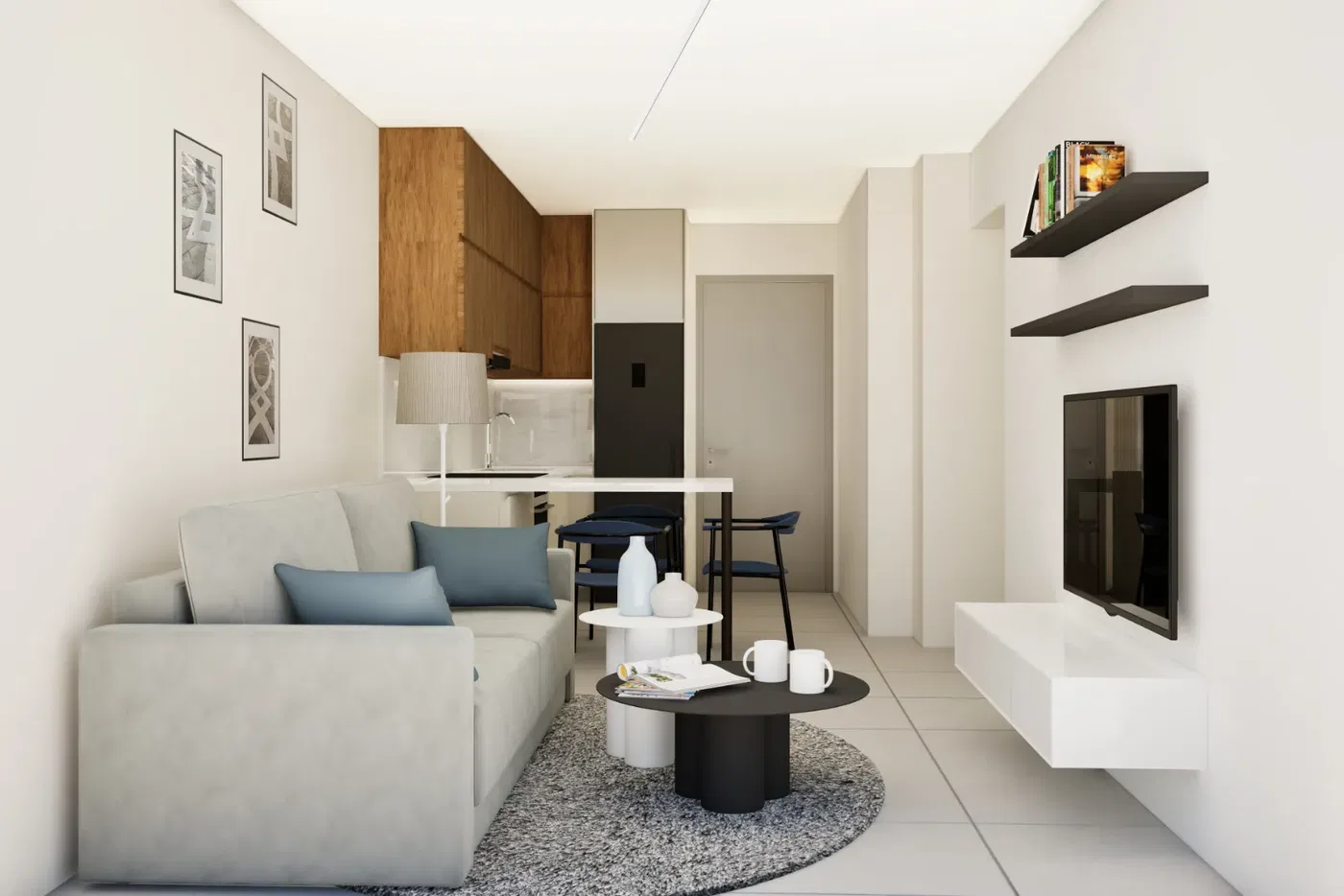 Renovated 44 m² Apartment with One Bedrooms for Sale in Analipsi - Mpotsari - Nea Paralia, Thessaloniki Center