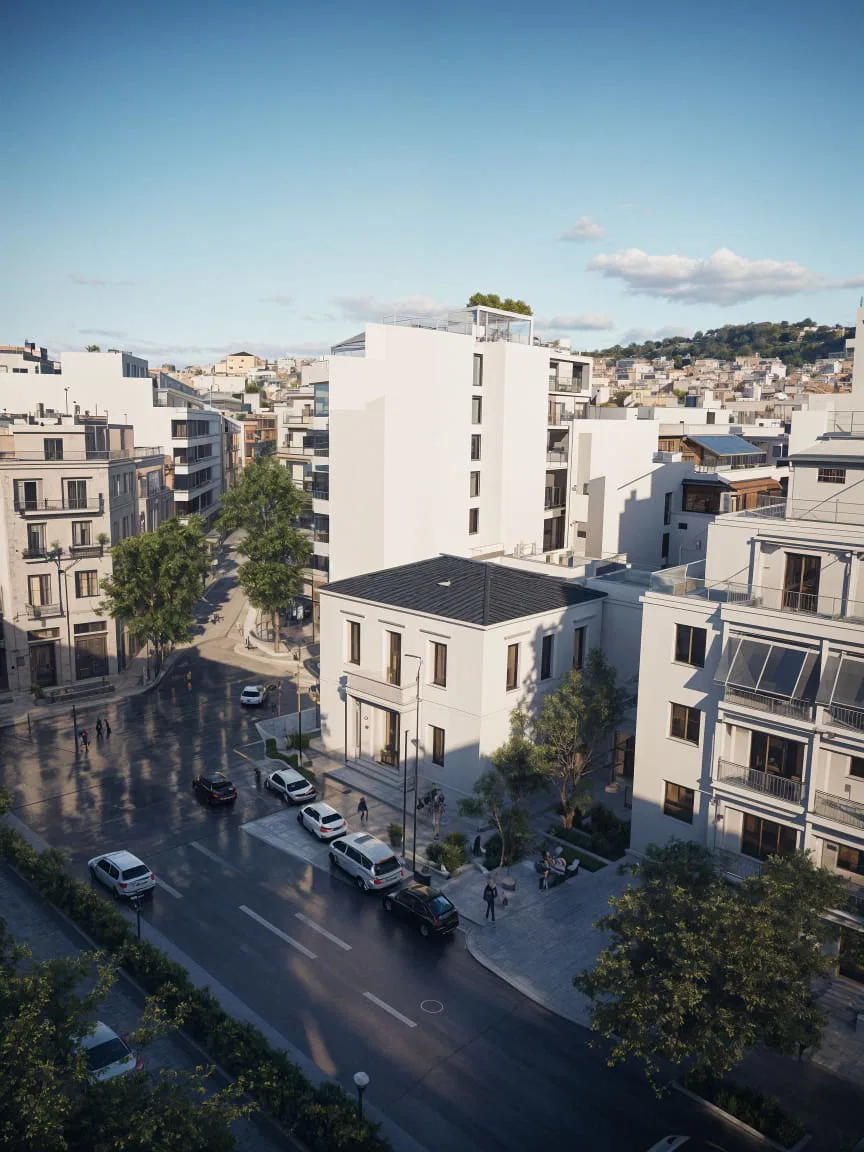 One-Bedroom Renovated Apartment for Sale in Kypseli, Athens Center with Security door