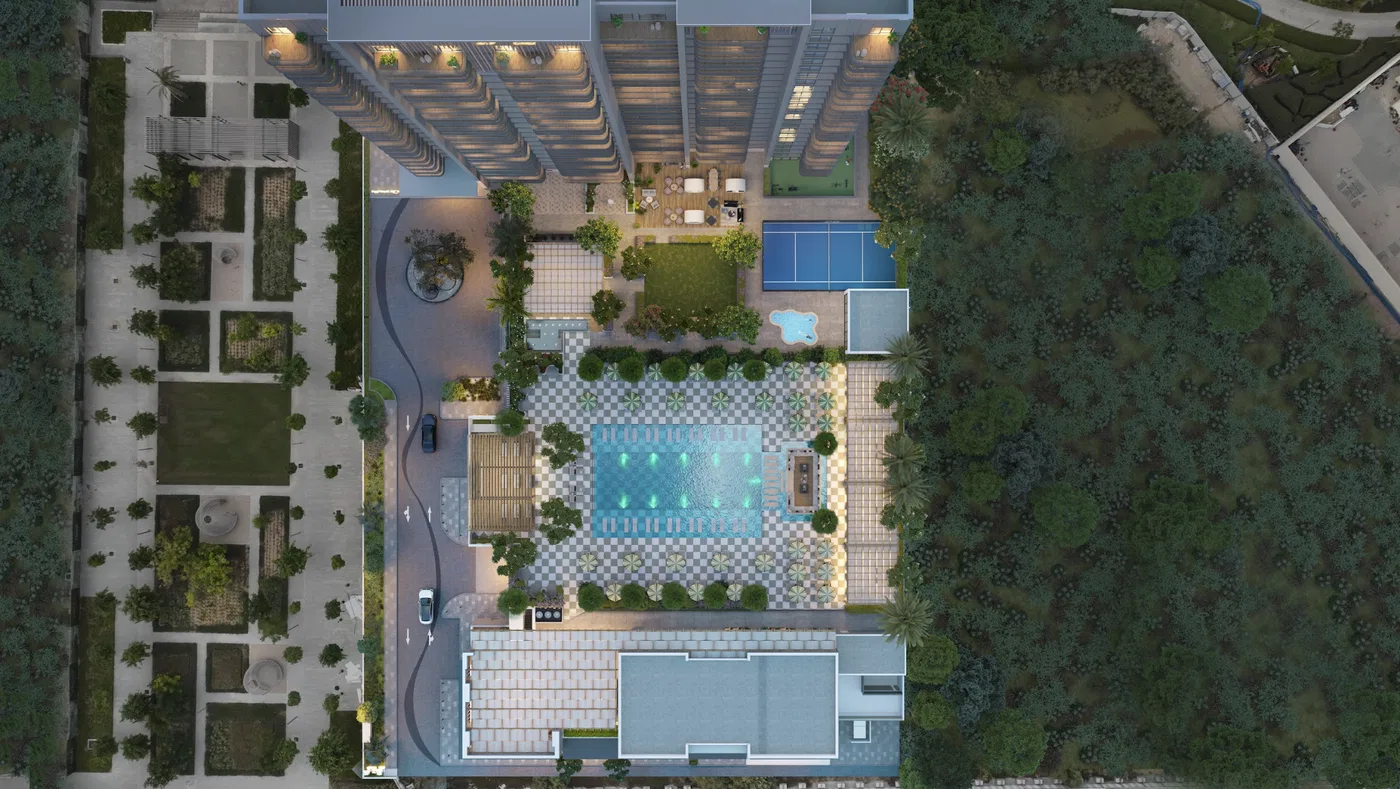 One-Bedroom Apartment for Sale in Dubai, UAE with Floor to ceiling windows