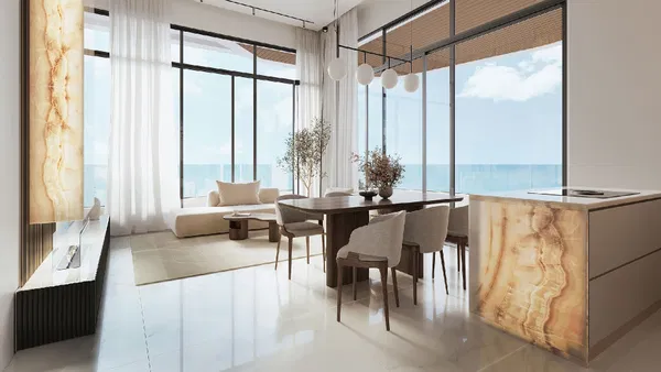 216 m² Sea-View Three-Bedroom Apartment for Sale in Larnaca, Cyprus