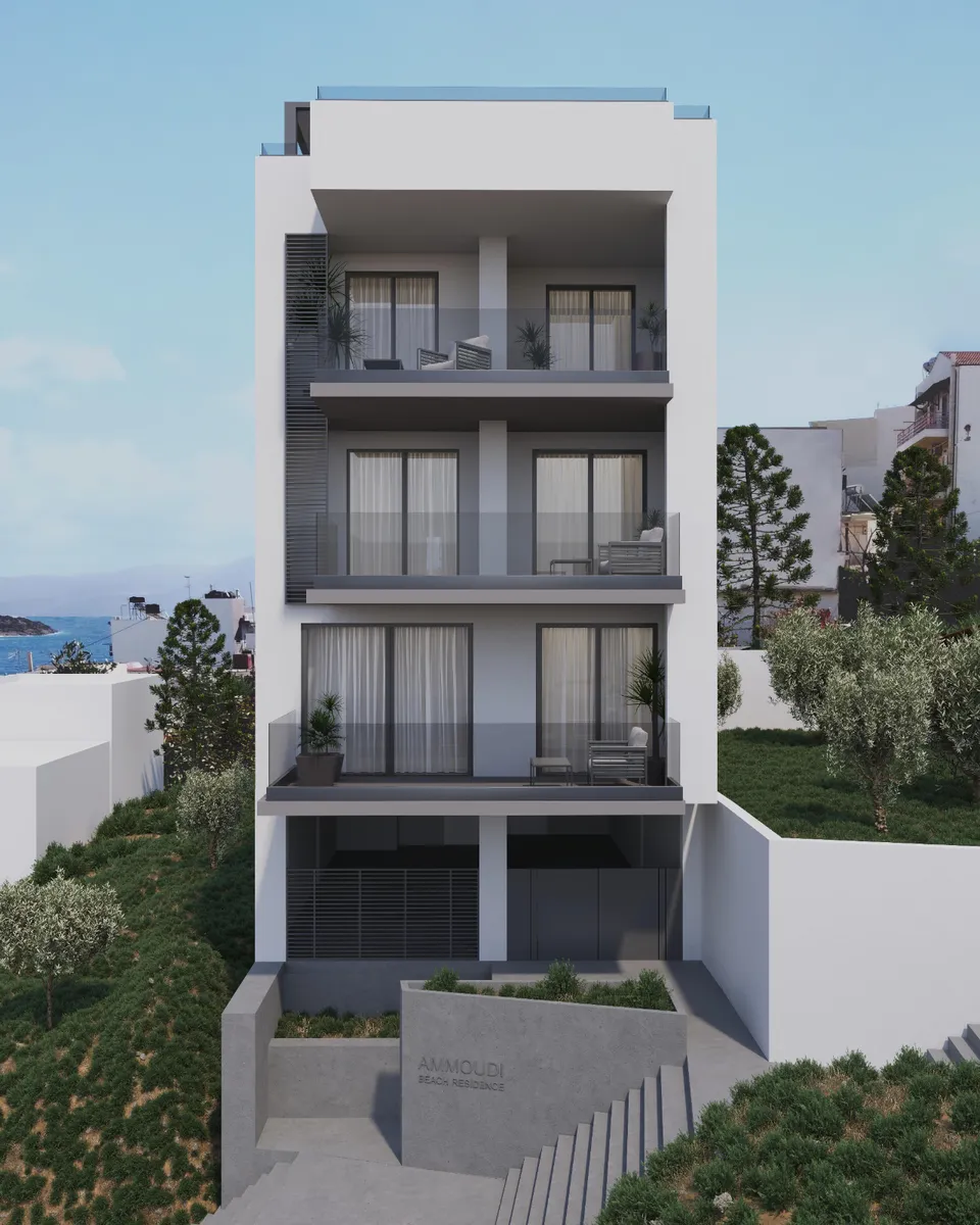 Sea-View 140 m² Apartment with Three Bedrooms for Sale in Agios Nikolaos, Lasithi