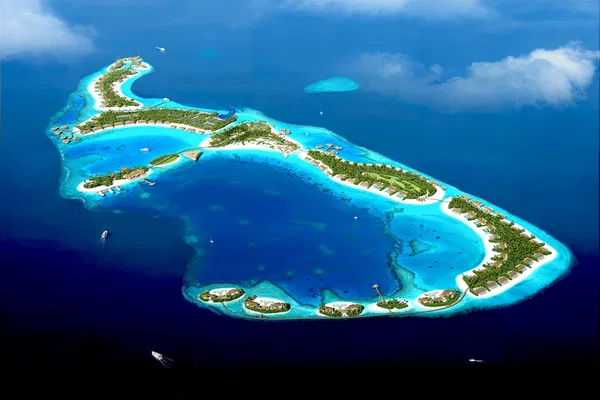 Sea-View 285 m² Villa with Two Bedrooms for Sale in Maldives with Sea view