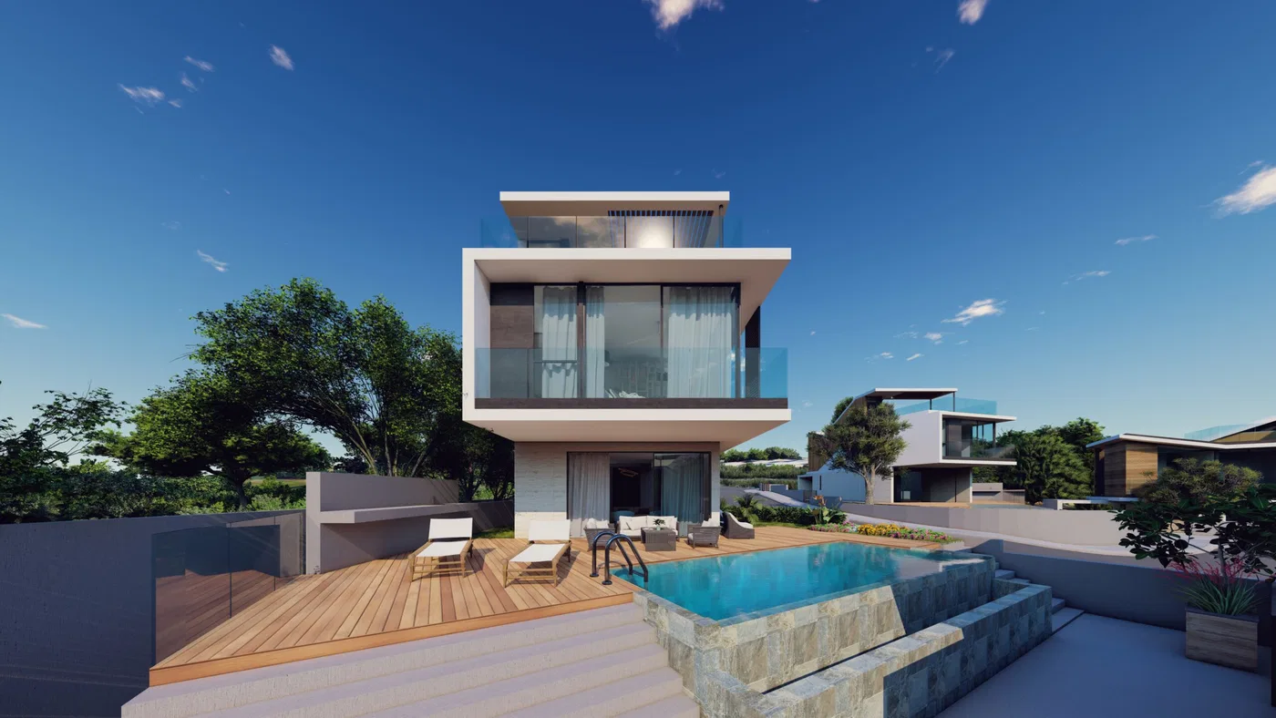 166 m² Villa with Three Bedrooms for Sale in Paphos, Cyprus