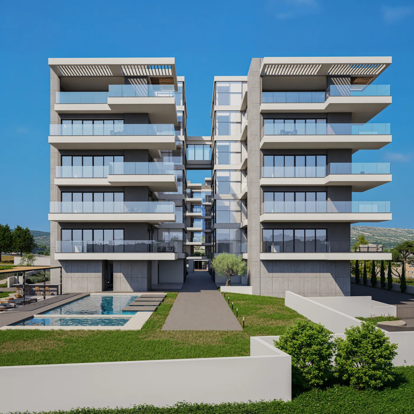 Three-Bedroom Apartment for Sale in Paphos, Cyprus with Swimming pool