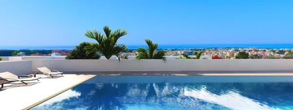 115 m² Sea View Three-Bedroom Apartment for Sale in Paphos, Cyprus