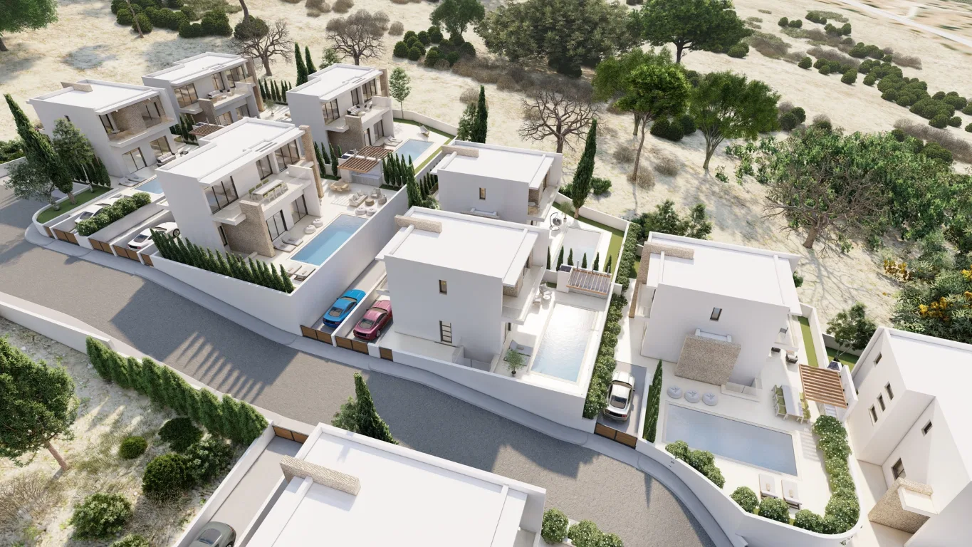 Five-Bedroom Villa for Sale in Paphos, Cyprus with Balcony