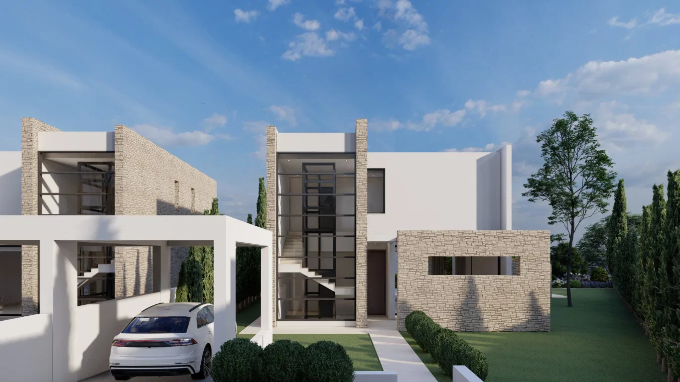 Four-Bedroom Sea View Villa for Sale in Paphos, Cyprus with Balcony