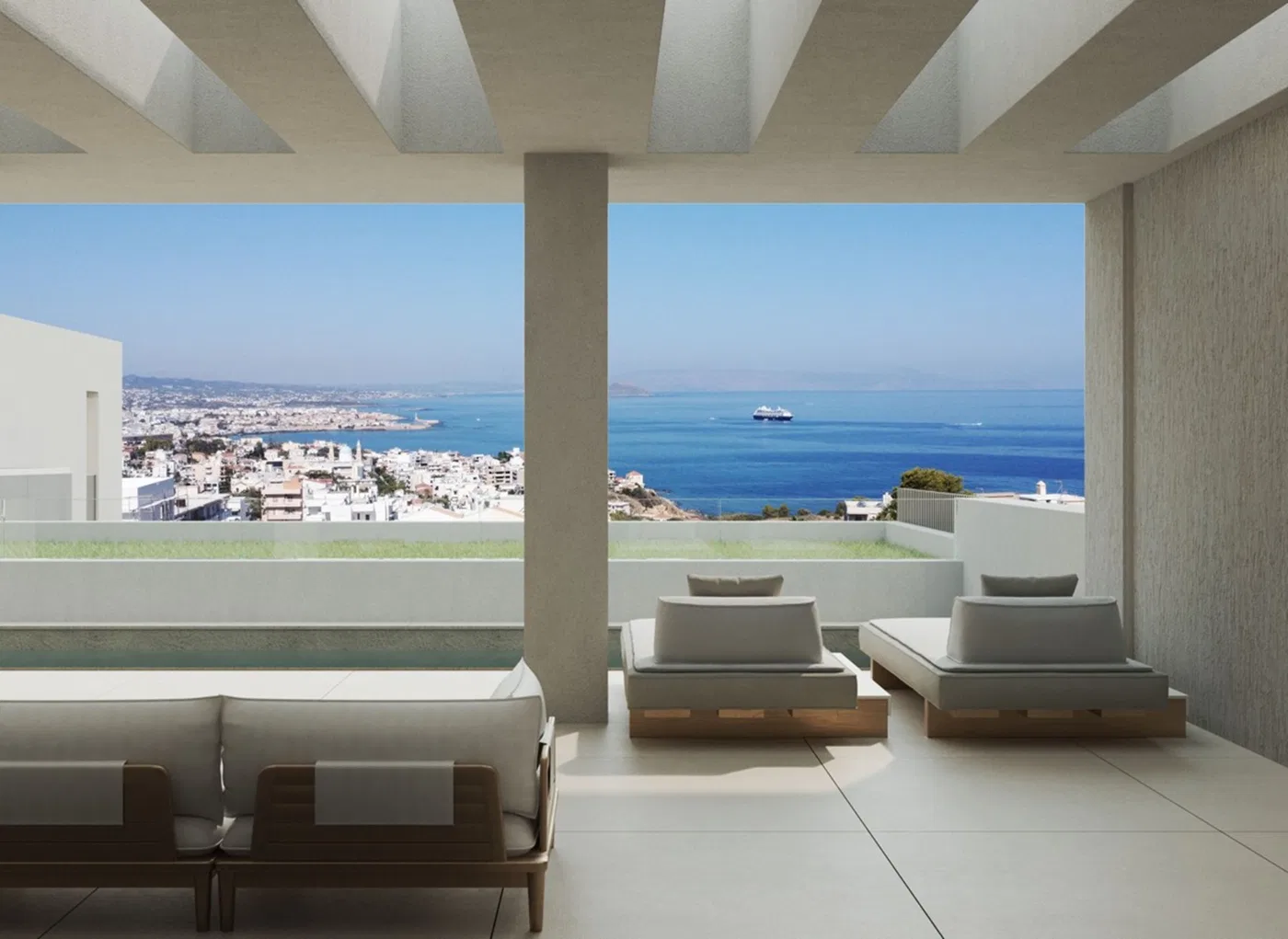 Contemporary 154 m² Apartment with Two Bedrooms for Sale in Chalepa, Chania