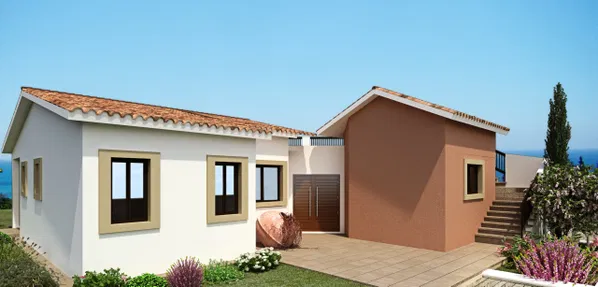 110 m² Villa with Two Bedrooms for Sale in Paphos, Cyprus with Swimming pool