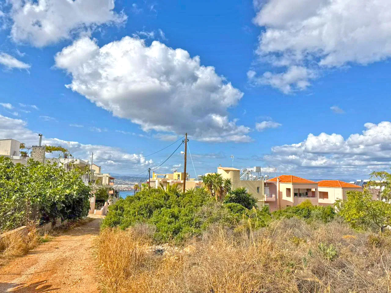 Sea-View 400 m² Land for Sale in Profitis Ilias, Chania