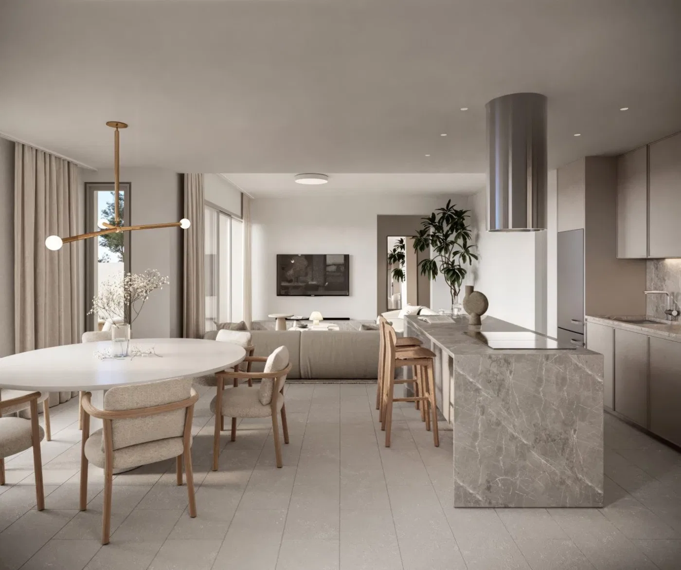150 m² Three-Bedroom Apartment for Sale in Paphos, Cyprus