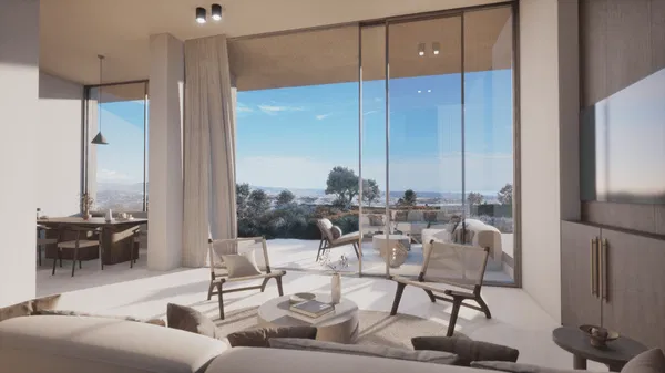 Sea-View Three-Bedroom Villa for Sale in Paphos, Cyprus with Mountain view — photo 3