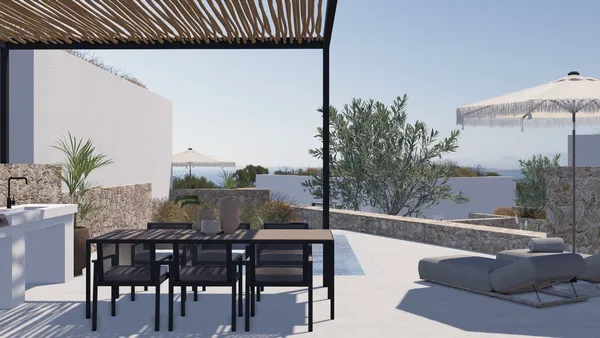 110 m² Three-Bedroom Sea-View Villa for Sale in Rhodes, Dodecanese Islands — photo 2