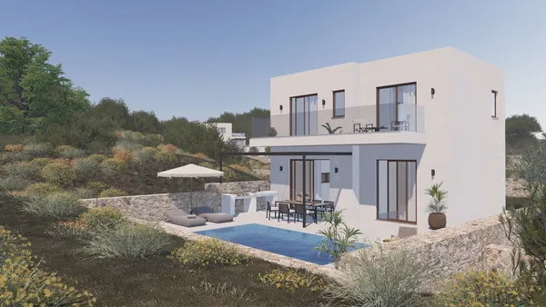 Sea-View 107 m² Villa with Three Bedrooms for Sale in Rhodes, Dodecanese Islands