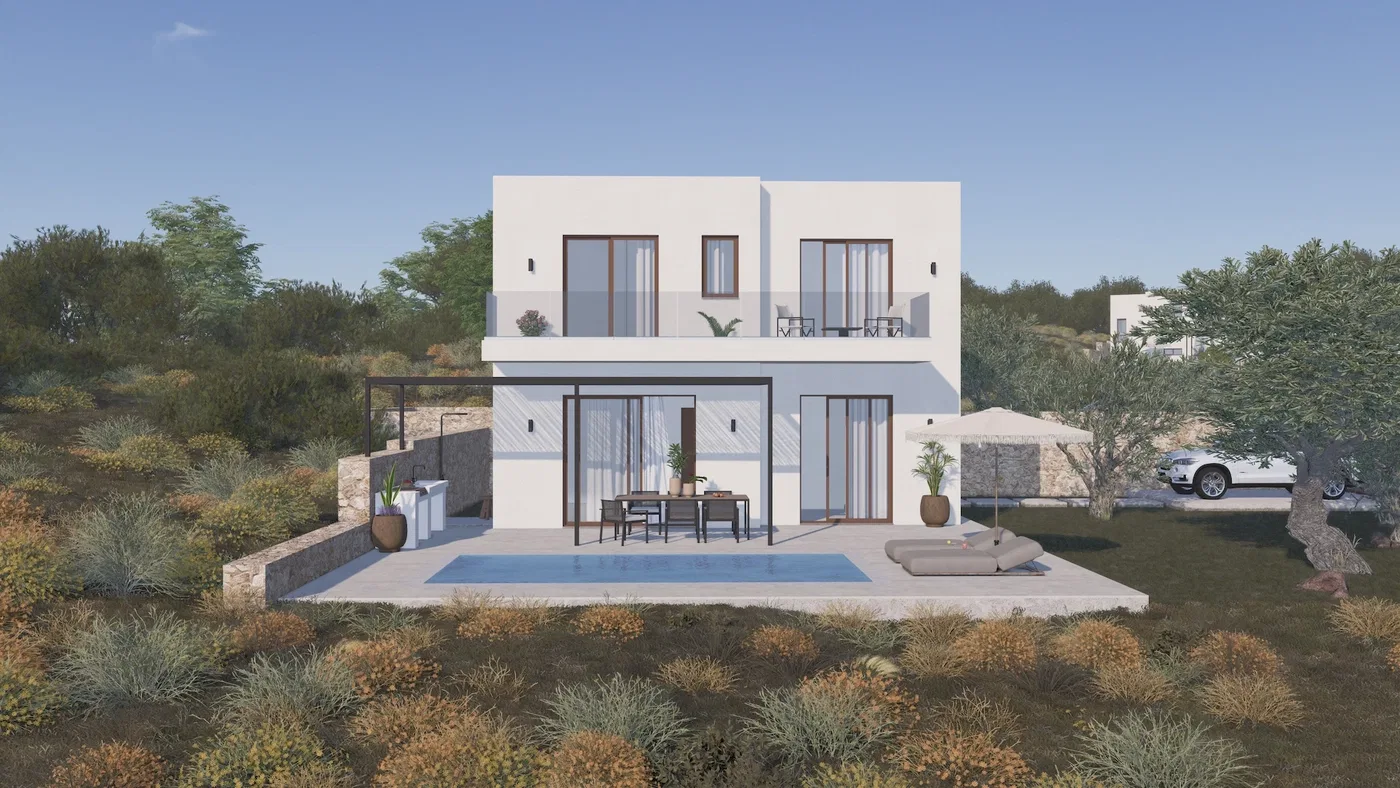 Sea-View Three-Bedroom Villa for Sale in Rodes, Rhodes