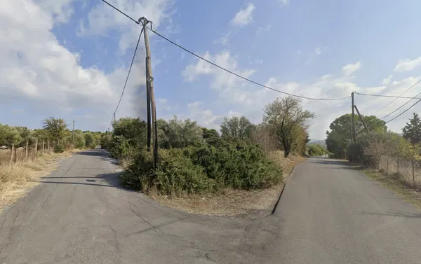 Sea-View 4,850 m² Land for Sale in Oropos, Chalkoutsi