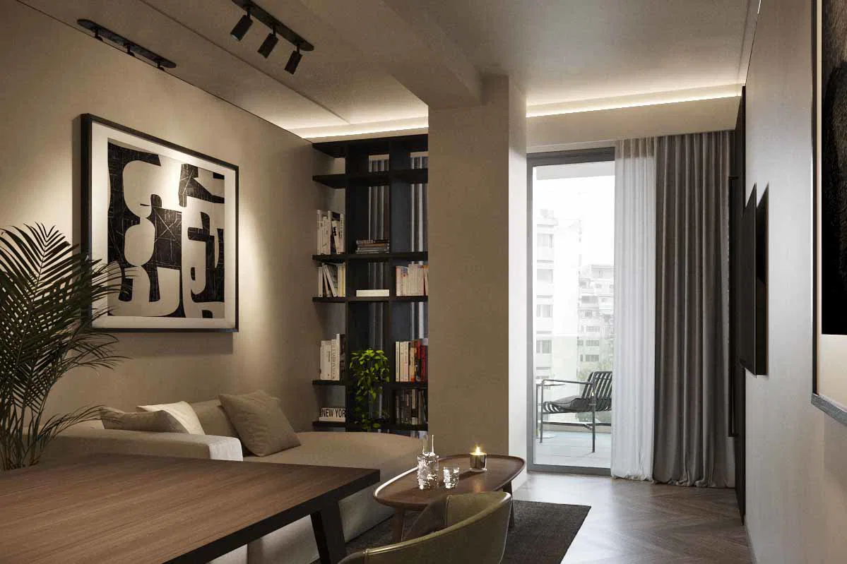 Contemporary 64 m² Apartment with One Bedrooms for Sale in Gazi - Metaxourgio - Votanikos, Athens Center