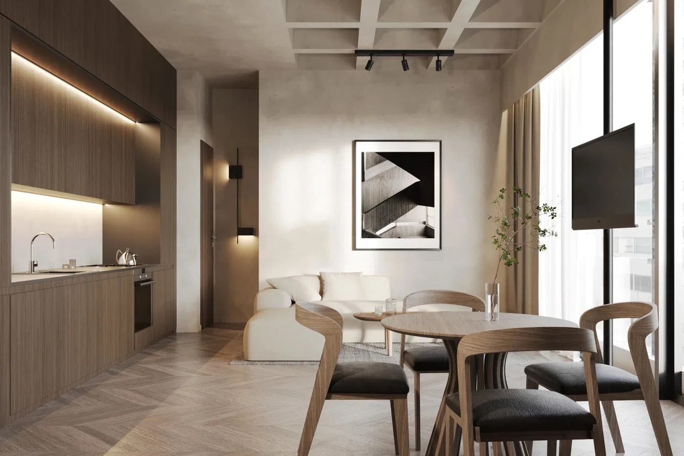 54 m² One-Bedroom Modern Apartment for Sale in Gazi - Metaxourgio - Votanikos, Athens Center