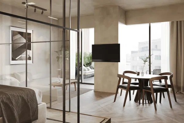 Contemporary 41 m² Apartment with One Bedrooms for Sale in Gazi - Metaxourgio - Votanikos, Athens Center