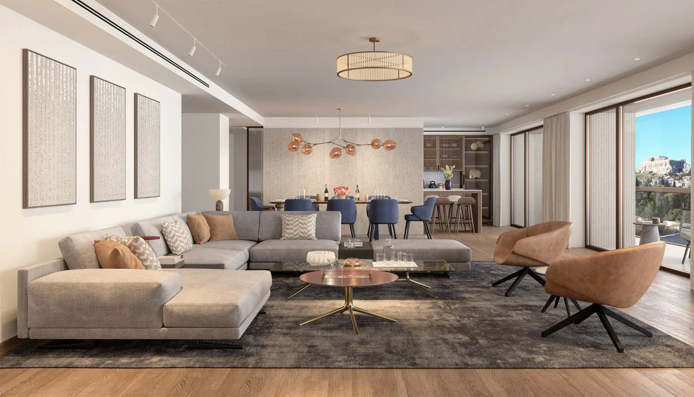 Two-Bedroom Apartment for Rent in Mets - Kallimarmaro, Athens Center with Acropolis view