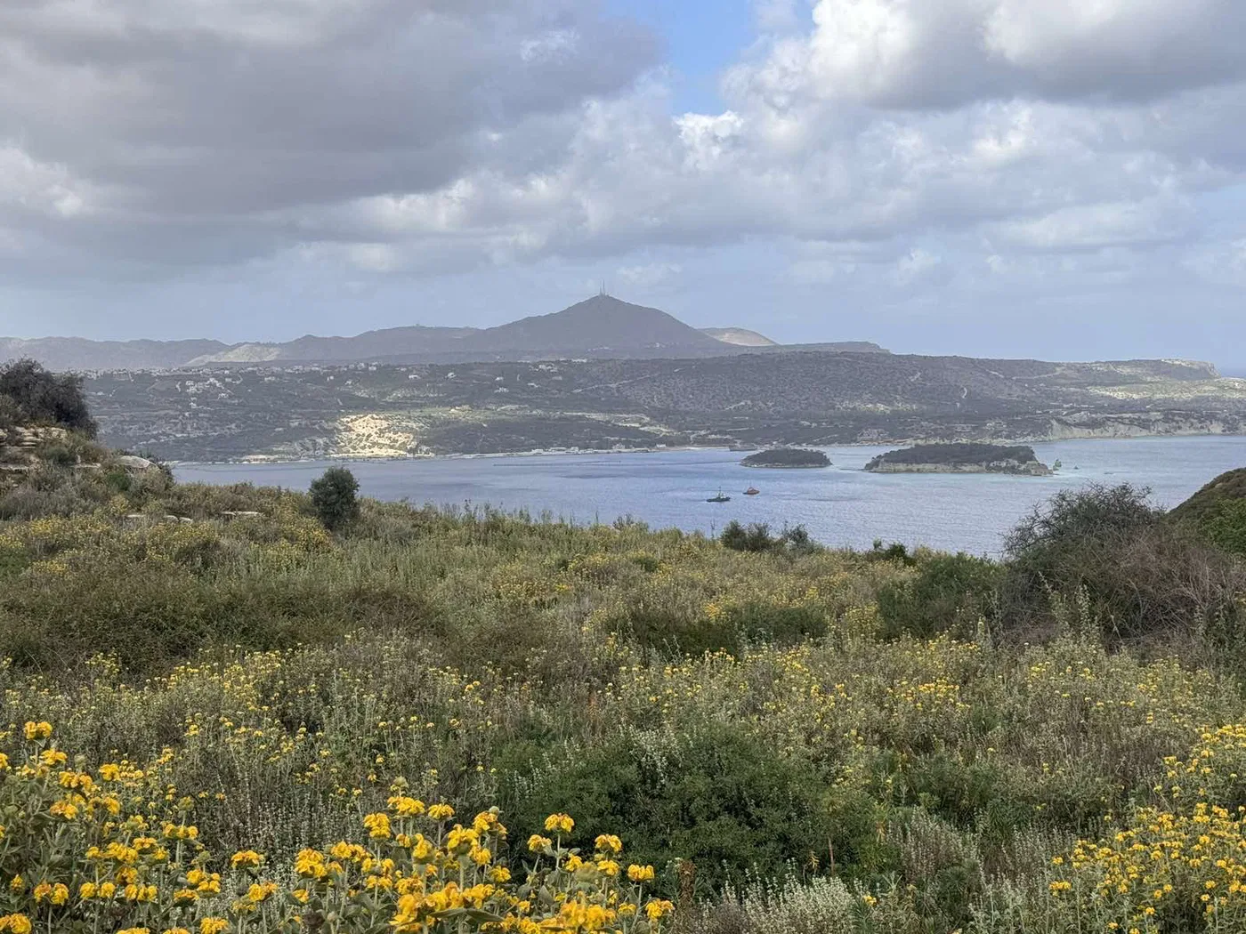 Sea-View 8,500 m² Land for Sale in Megala Chorafia, Chania