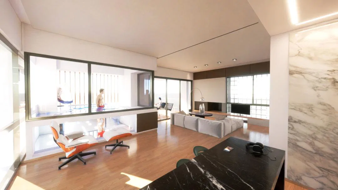 Three-Bedroom Sea View Apartment for Sale in Voula, Athens Southern suburbs with Fan-coil units