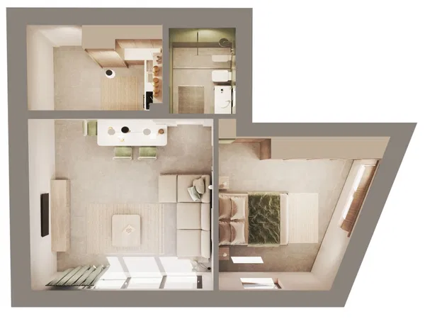 57 m² Renovated One-Bedroom Apartment for Sale in Peristeri, Athens Western Suburbs — photo 5