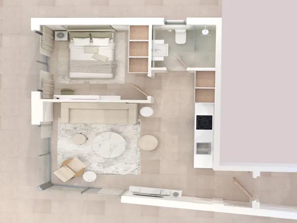 One-Bedroom Apartment for Sale in Moschato, Piraeus Suburbs with Garden — photo 5
