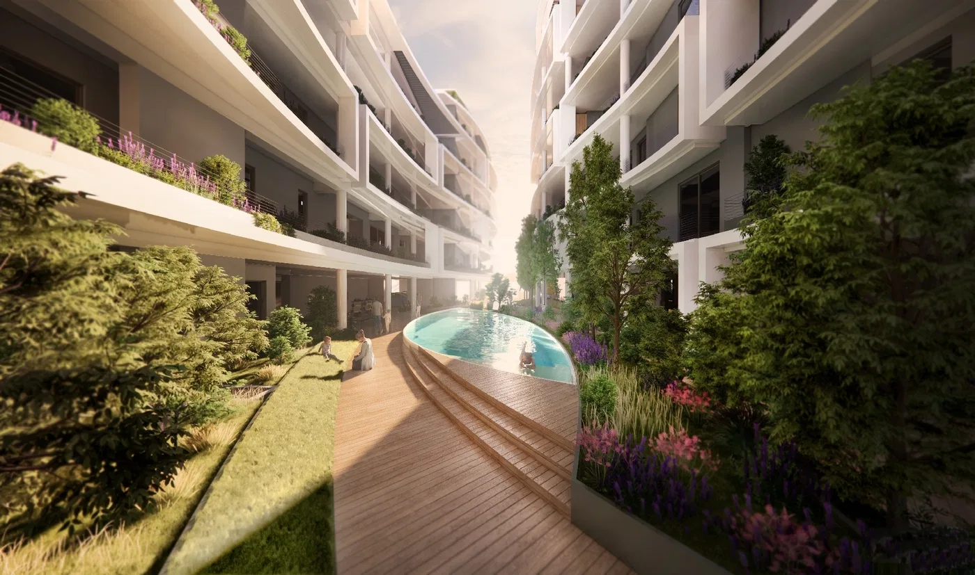 One-Bedroom Apartment for Sale in Dikastiria, Chania with Balconies