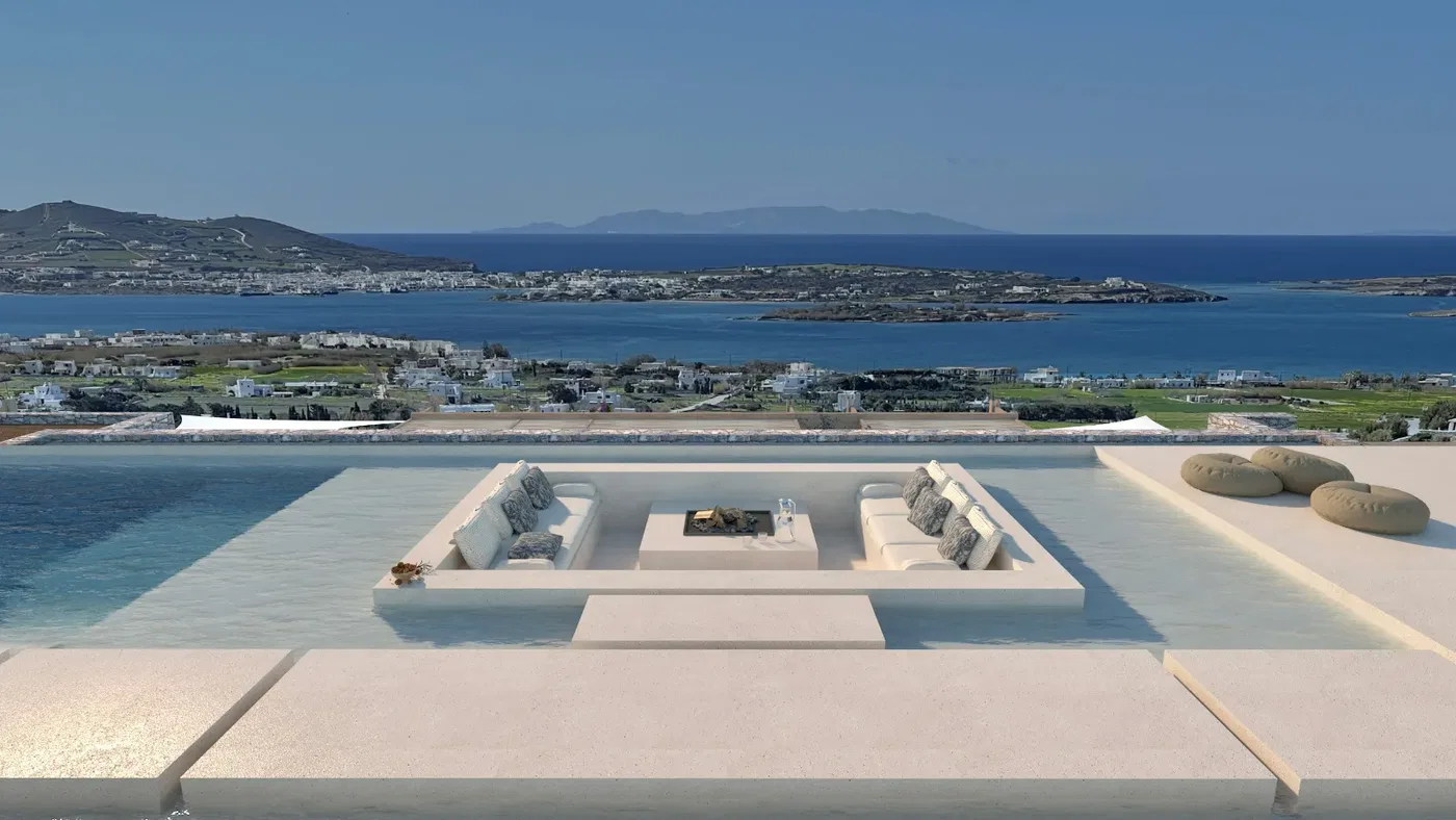 Sea-View 340 m² Villa with Four Bedrooms for Sale in Paros, Cyclades