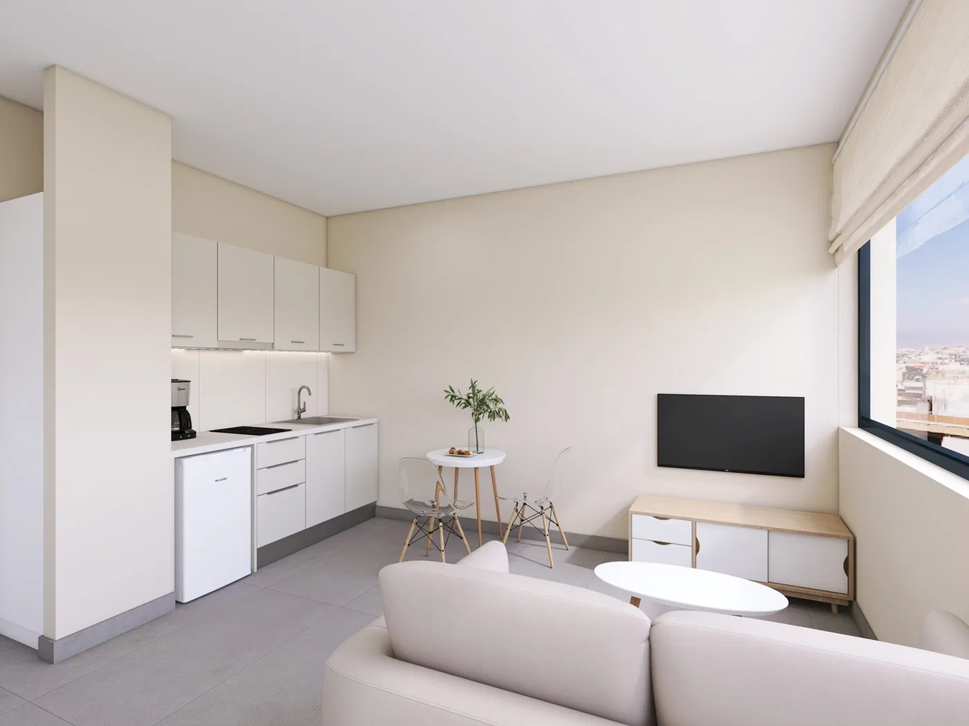 28 m² Renovated One-Bedroom Apartment for Sale in Gazi - Metaxourgio - Votanikos, Athens Center