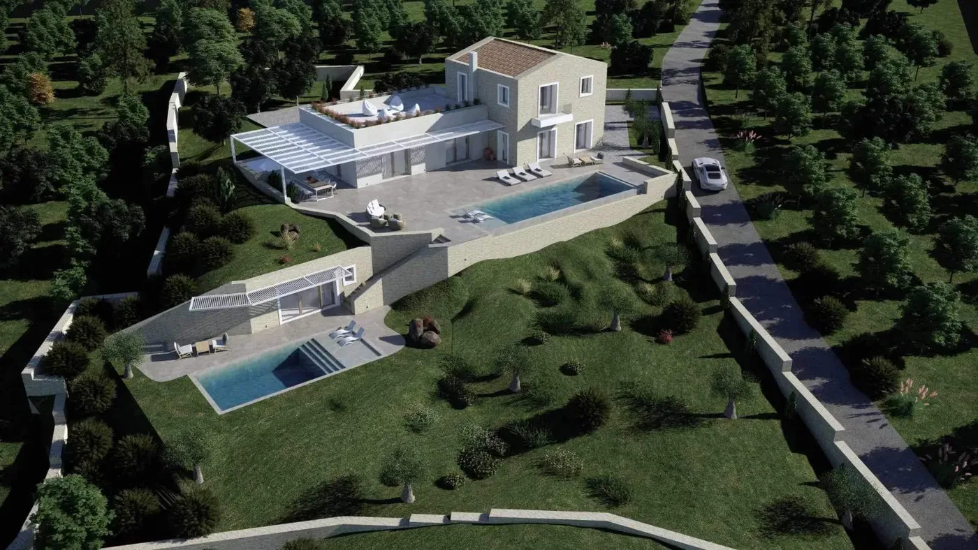 Five-Bedroom Sea View Villa for Sale in Corfu, Ionian Islands