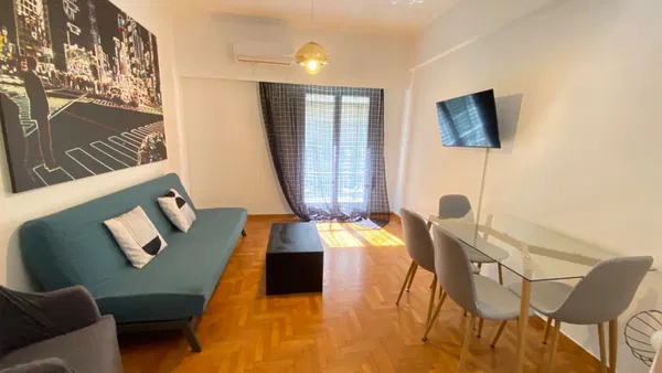 Two-Bedroom Apartment for Sale in Kypseli, Athens Center with Air conditioning