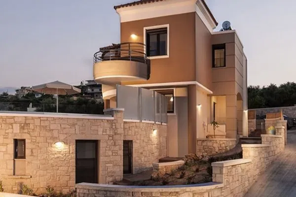 Sea-View Three-Bedroom Villa for Sale in Kolymbari, Platanias