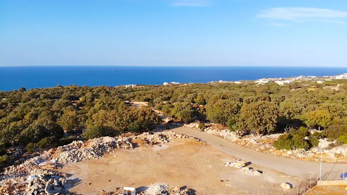 Sea-View 4,080 m² Plot of Land for Sale in Gerani Rethymno, Rethymnon