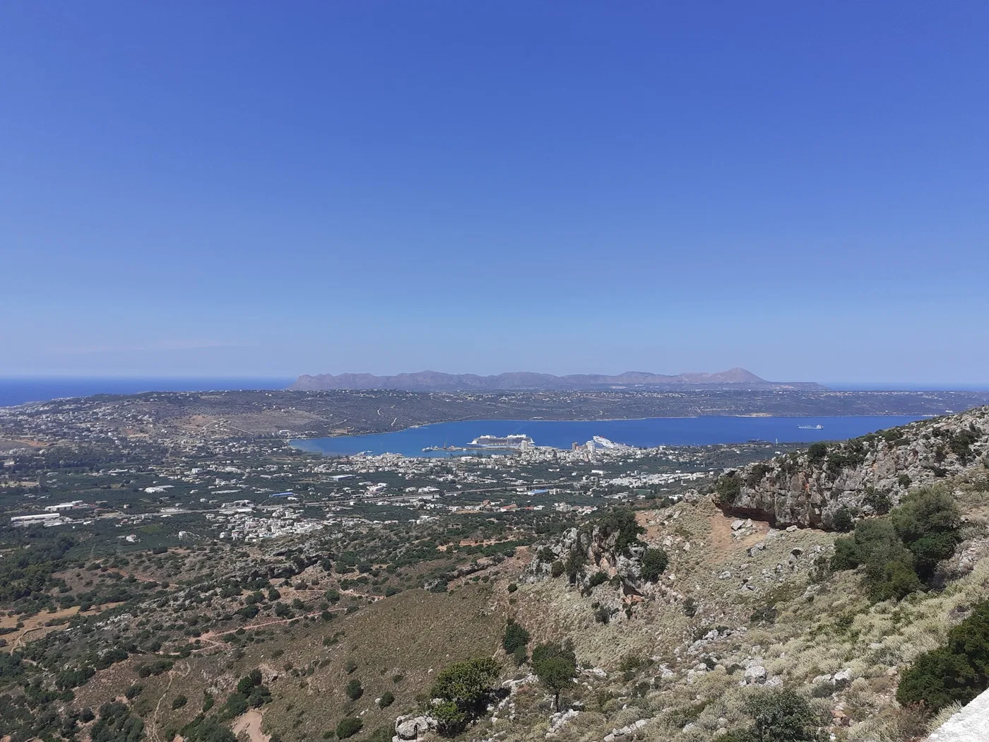 Sea-View 4,000 m² Land for Sale in Keramia, Chania